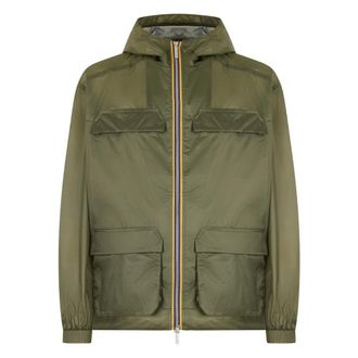 K-Way K-Way, Wind Jackets, male, Green, Size: 2XL Clad Extra Light 3L Jacket