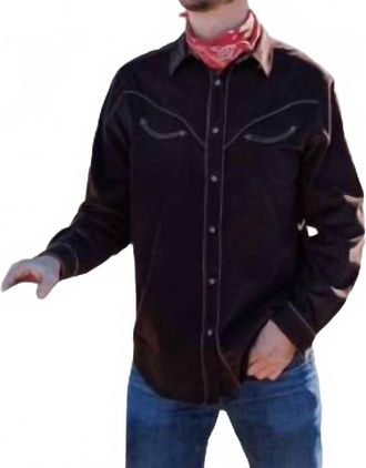 Tasha Polizzi Durango Corduroy Button Down In Brown