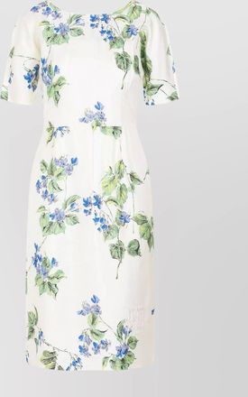 Prada floral print midi dress