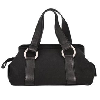 Bulgari Pre-owned Vintage Canvas Handtas - Dames - Pre-owned - Zwart - Maat: ONE Size