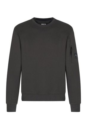 C.P. Company DIAGONAL RAISED LENS SWEATSHIRT Size: XL, colour: CHARCOAL