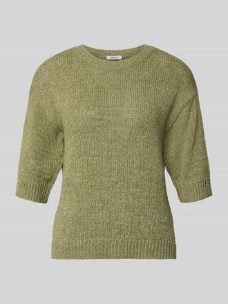 s.Oliver Red Label Relaxed Fit Strickpullover aus Baumwoll-Mix in Khaki, Gr&ouml;&szlig;e 34