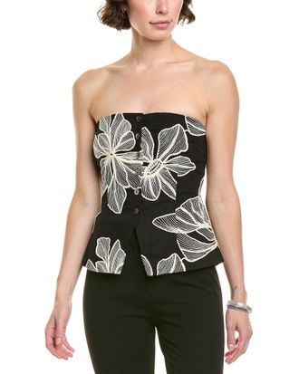 Allison Allison Marissa Linen-Blend Top