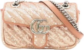 Gucci Pre-owned Cross Body Bags, female, Pink, Size: ONE SIZE Pre-owned Vintage Shoulder Bag