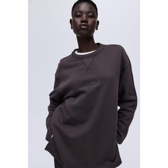 H&M Text-motif Sweatshirt in Dark Gray/le Marais at Nordstrom, Size X-Small