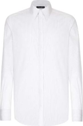 Dolce & Gabbana Klassieke Witte Shirt met Knoopsluiting - Heren - Zakelijke Overhemden - Wit - M - Overhemden