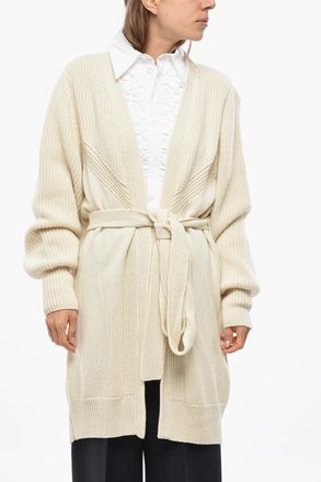 SA SU PHI Cardigan ARMOR in Cashmere con Cintura Sa Su Phi