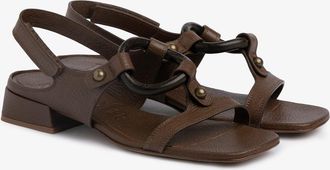 Pedro Garcia Slingback sandal in brown leather | Elba | Spring Summer 26 | PEDRO GARCIA