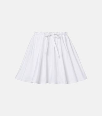 Givenchy Pleated cotton poplin miniskirt