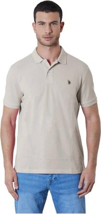 U.S.Polo Association Hombre, Camisetas, Beige, Talla: L