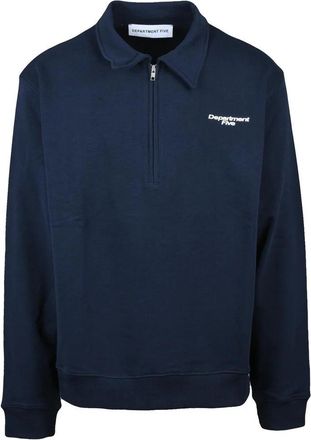 Department Five Cotton Zip Polo Sweatshirt