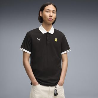 Puma Polo in piqu&eacute; Ferrari da uomo, Accessori, Nero, XXL