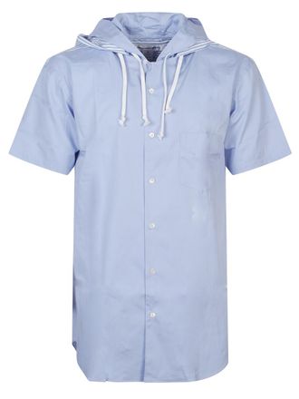 Comme Des Gar&ccedil;ons Sky Blue Regular Hooded Shirt