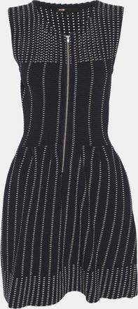 Maje Navy Blue Stretch Knit Midi Dress