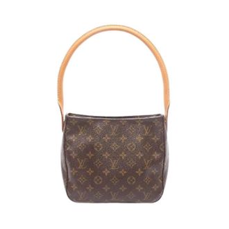 Louis Vuitton Pre-owned Shoulder Bags, female, Brown, Size: ONE SIZE Pre-owned Looping MM Monogram Shoulder Bag