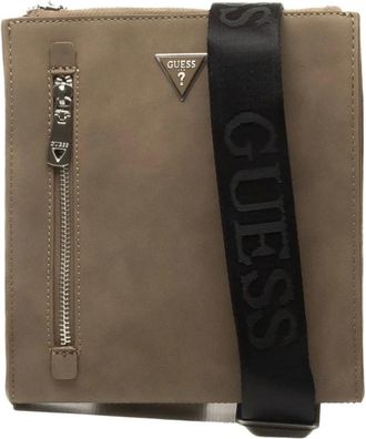 Guess Tassen, Heren, Bruin, ONE Size, Polyester, Torino Crossbody Flat