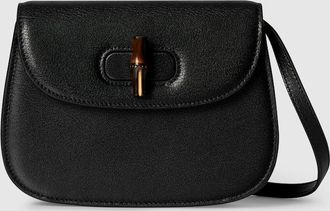 Gucci Bamboo Mini Bag, Black, Leather