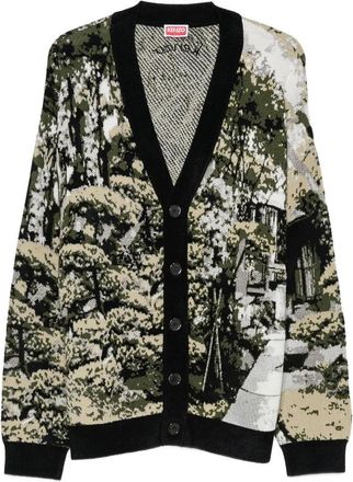 Kenzo Japanese Garden V-neck Cardigan