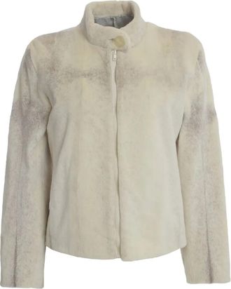 Vintage Cappotto in shearling - Bianco