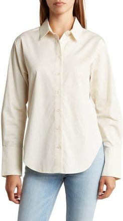 Frame Denim The Standard Cotton Shirt in Bone at Nordstrom Rack, Size X-Small