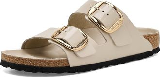 Birkenstock Arizona Big Buckle High Shine Womens Shoes Oyster : EU 42 (US Womens 11-11.5) Narrow