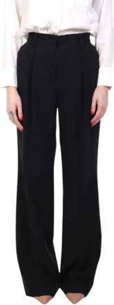Liu Jo Wijde broek - Dames - Wijde Broeken - Zwart - XL - Broeken