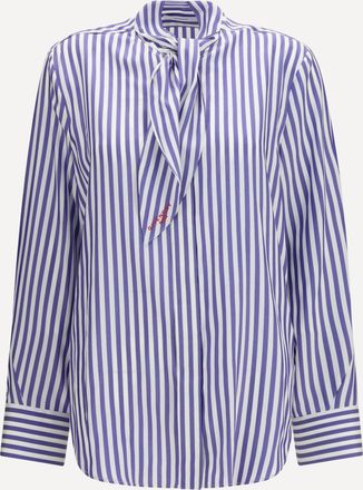 Givenchy Silk striped Cocoon Shirt with bow Female 36
