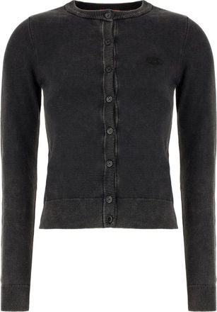 Diesel M-Bethanie Cardigan - Dames - Vesten - Zwart - M - Katoen - Truien & Vesten