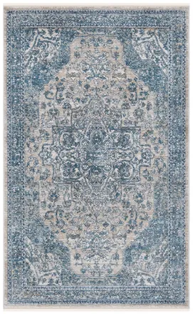 Safavieh Alfombra azul/gris 122 x 183 cm