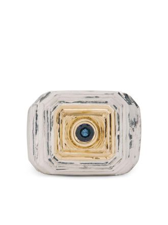Duffy Jewellery square signet ring - Silver