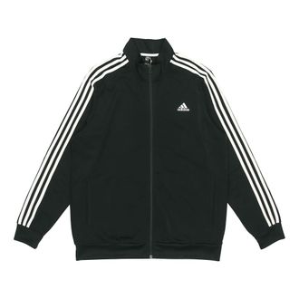 adidas Mens adidas 3s Tt Tric Stripe Sports Stand Collar Jacket Autumn Black H46099