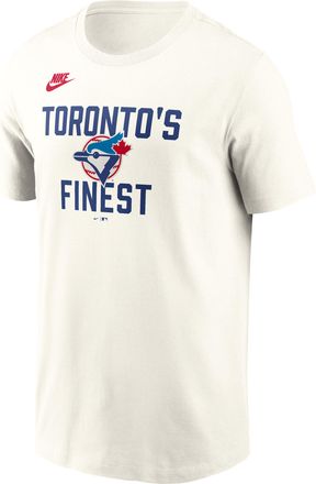 Nike Toronto Blue Jays Cooperstown 70s Inspired Nike Mens MLB T-Shirt in White | N19911KTBJ-9V0