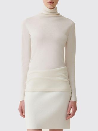 Fabiana Filippi Dolcevita slim fit in misto cashmere e seta a maniche lunghe
