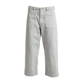 Denimist Georgia Werkbroek - Dames - Cropped Jeans - Grijs - W28 - Katoen - Jeans