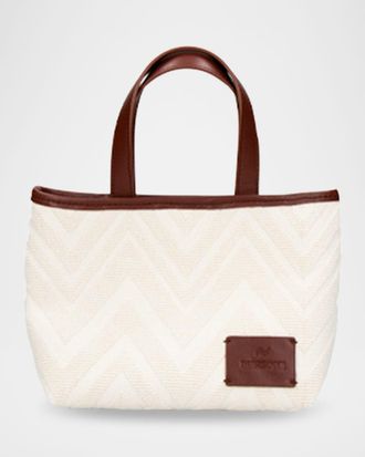 Missoni Small Chevron Cotton Tote Bag