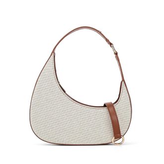 Generic Compatible For Womens Large Capacity Crossbody Handbag Single Shoulder Trendy Design Bucket Bag Daily Match(White)