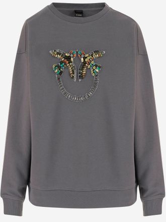 Pinko Pinko Cotton Sweatshirt With Logo