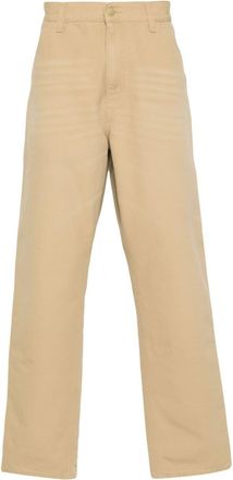 Carhartt Work in Progress Single Knee straight-leg trousers - men - Cotton/Polyester/Organic Cotton - 33 - Yellow