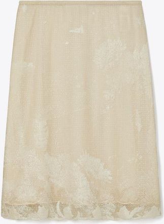 Tory Burch Womens Embellished Jersey Mesh Skirt, size XL