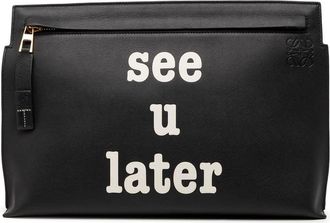 Loewe Pre-owned Loewe Calfskin Anagram See U Later T Pouch G2XS359WNZC09TCZ