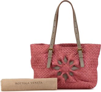 Bottega Veneta Shopper - 2000-2010 Intrecciato Marquise Flower Tote - Gr. unisize - in Rosa - für Damen