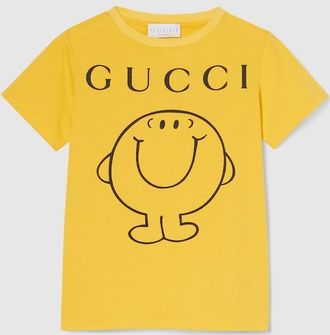 Gucci Kids - Cotton T-shirt With Print, Size 10 years, Yellow, Ready-to-wear