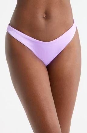 Maaji Lilac Splendour Metallic Reversible Swim Bottoms in Purple at Nordstrom Rack, Size Small