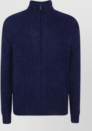Aspesi mohair wool zip up sweater