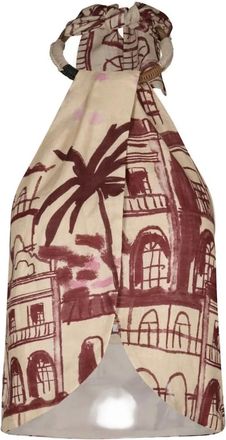 Johanna Ortiz The Root printed halterneck top - Neutrals