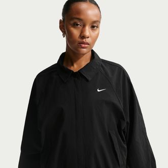Nike Womens Nike Sportswear Oversized Coaches Jacket in Black | IF0212-010