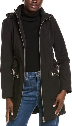Kensie Seatbelt Buckle Hooded Softshell Jacket