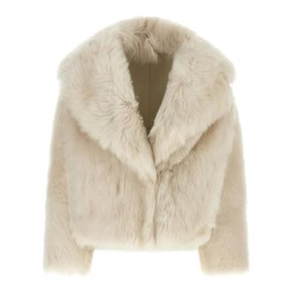BLANCHA Dames, Jassen, Beige, Maat: S Leer