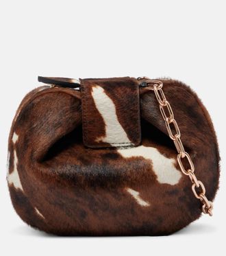 Gabriela Hearst Demi Small calf hair clutch