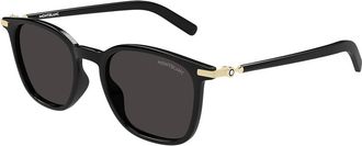 Montblanc MB0460S 001 Mens Sunglasses Black Size 50